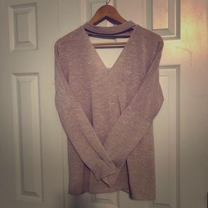 Pink scoop backed sweater